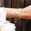 Roman Numerals Gold-Filled Bracelet