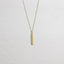 Simple Gold Bar Necklace