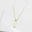 Simple Gold Bar Necklace
