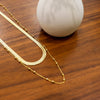 Vermeil Herringbone Necklace