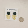 Monstera Leaf Clay Earrings