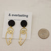 Abstract Face Clay Earrings