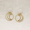 Celestial Moon Clay Earrings