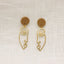 Abstract Face Clay Earrings
