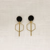 Hexagon Clay Earrings