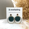 Simple Circle Clay Earrings