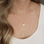 Evil Eye Circle Pendant Necklace