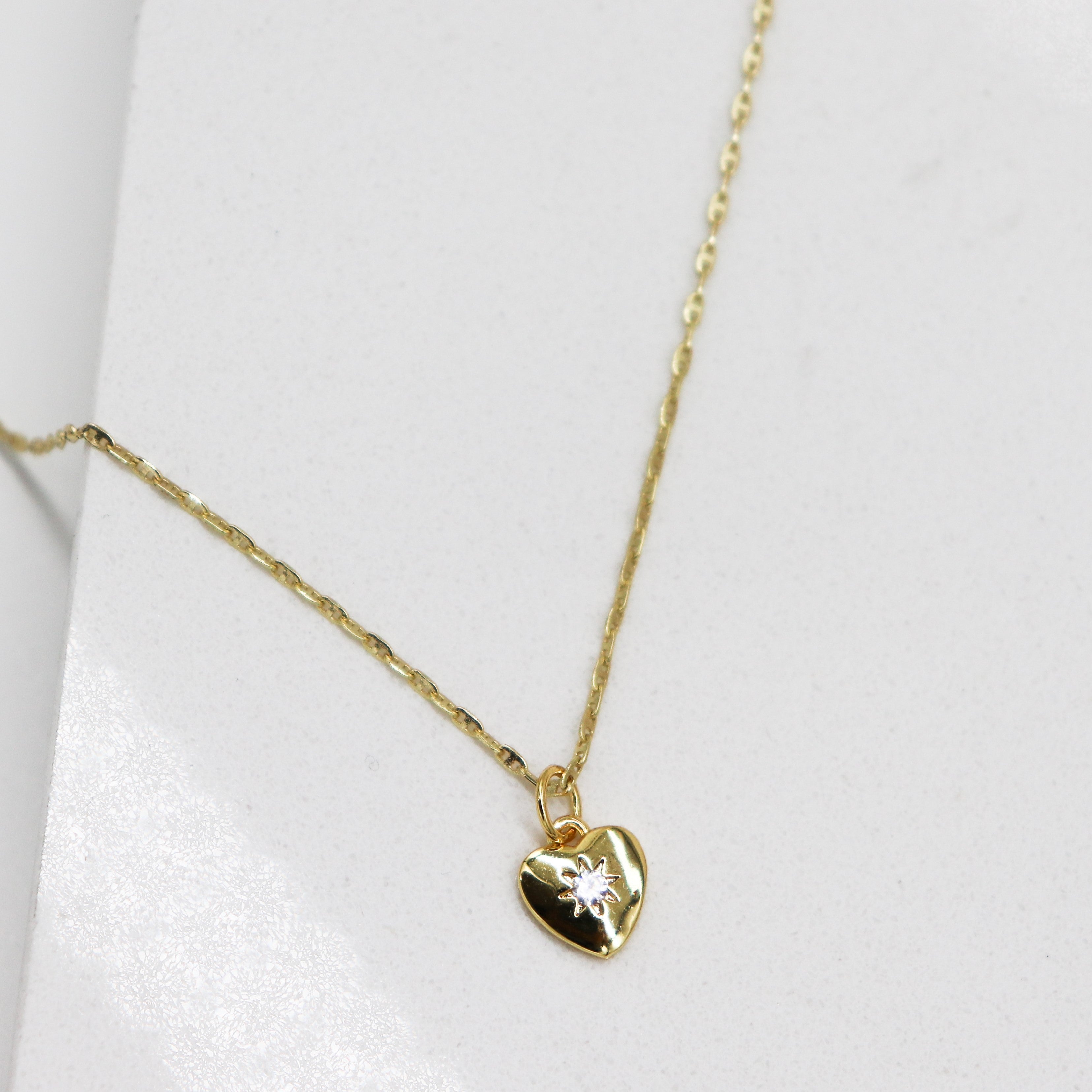 The Mini Lavender Heart Necklace | SPARROW