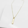 Simple Gold Bar Necklace